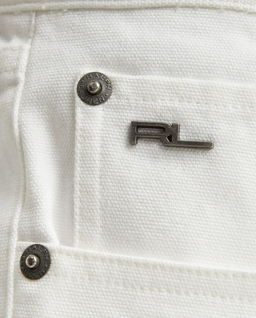 Białe jeansy z logo - Image #3