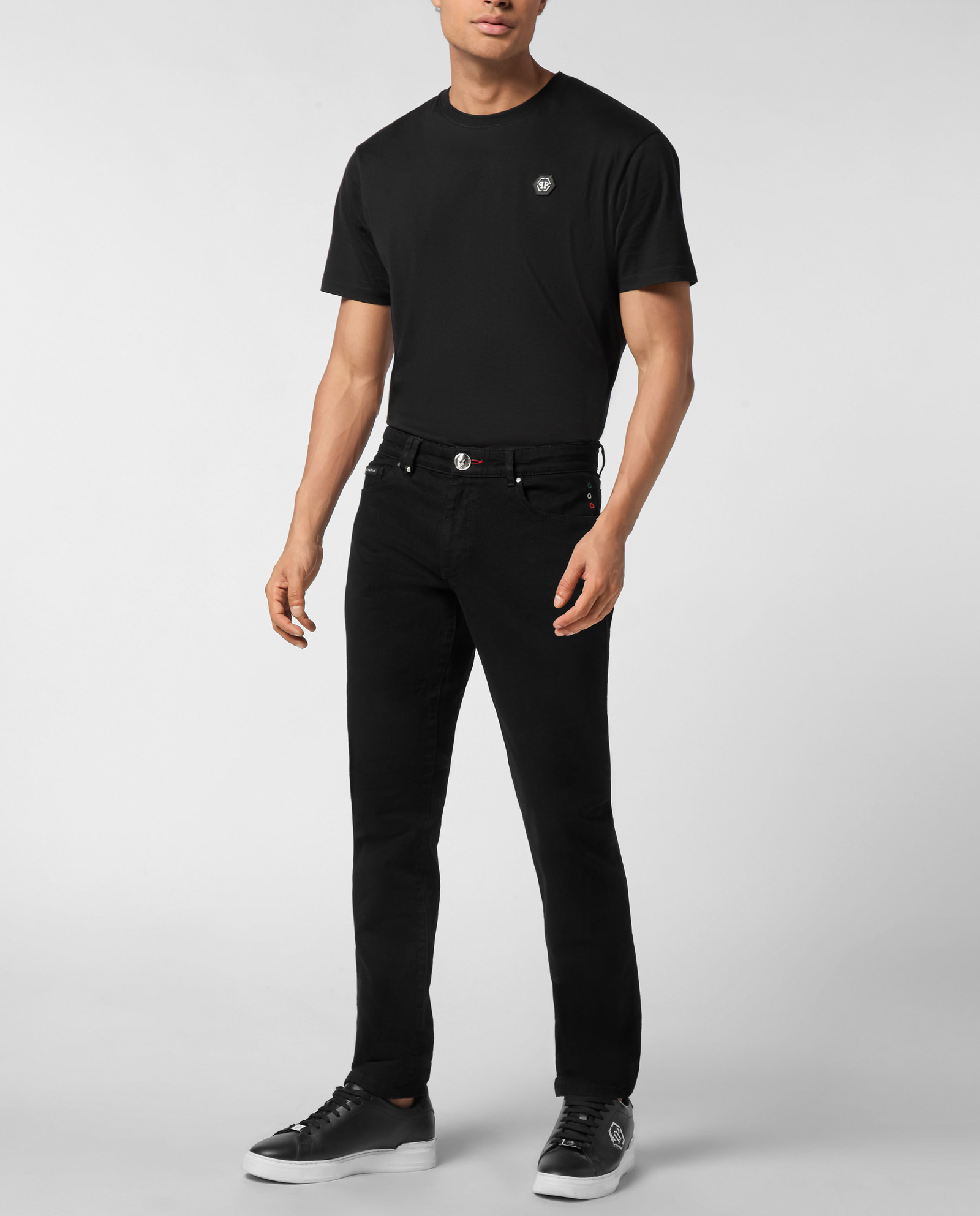 Czarne jeansy o prostym kroju - Image #3