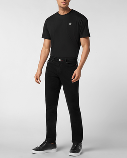 Czarne jeansy o prostym kroju - Image #3