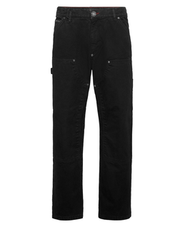 Czarne spodnie Distressed Carpenter Fit - Image #4