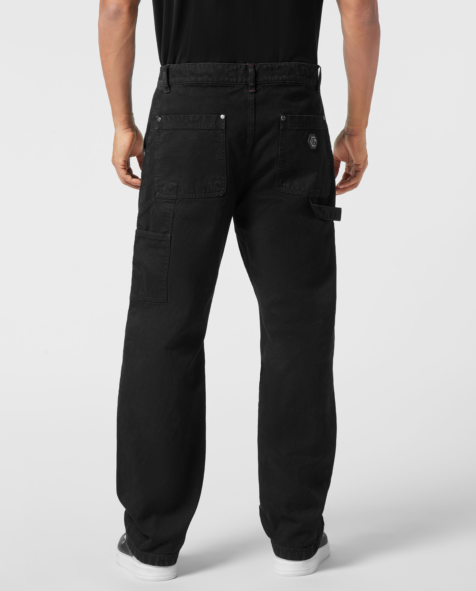 Czarne spodnie Distressed Carpenter Fit - Image #1