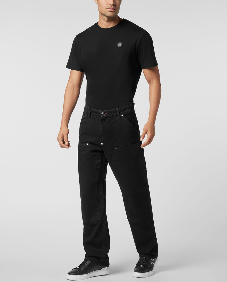 Czarne spodnie Distressed Carpenter Fit - Image #2