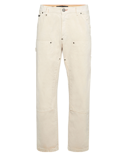 Kremowe spodnie Distressed Carpenter Fit - Image #4