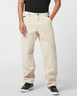 Kremowe spodnie Distressed Carpenter Fit - Image #0