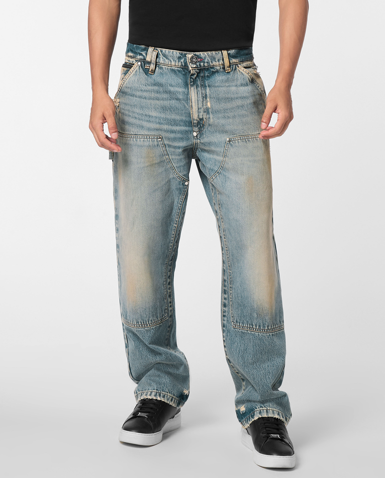 Niebieskie jeansy Carpenter Fit - Image #0