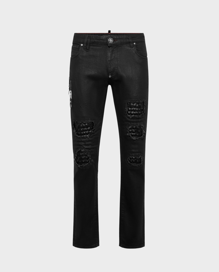 Czarne jeansy Rock Star Fit