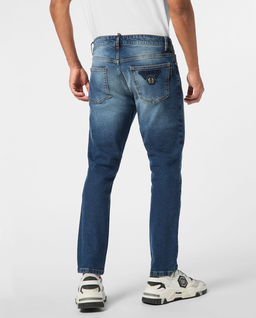 Niebieskie jeansy skinny - Image #2