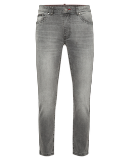 Szare jeansy skinny - Image #4