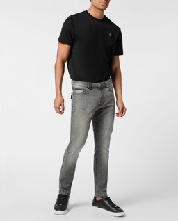 Szare jeansy skinny - Image #2