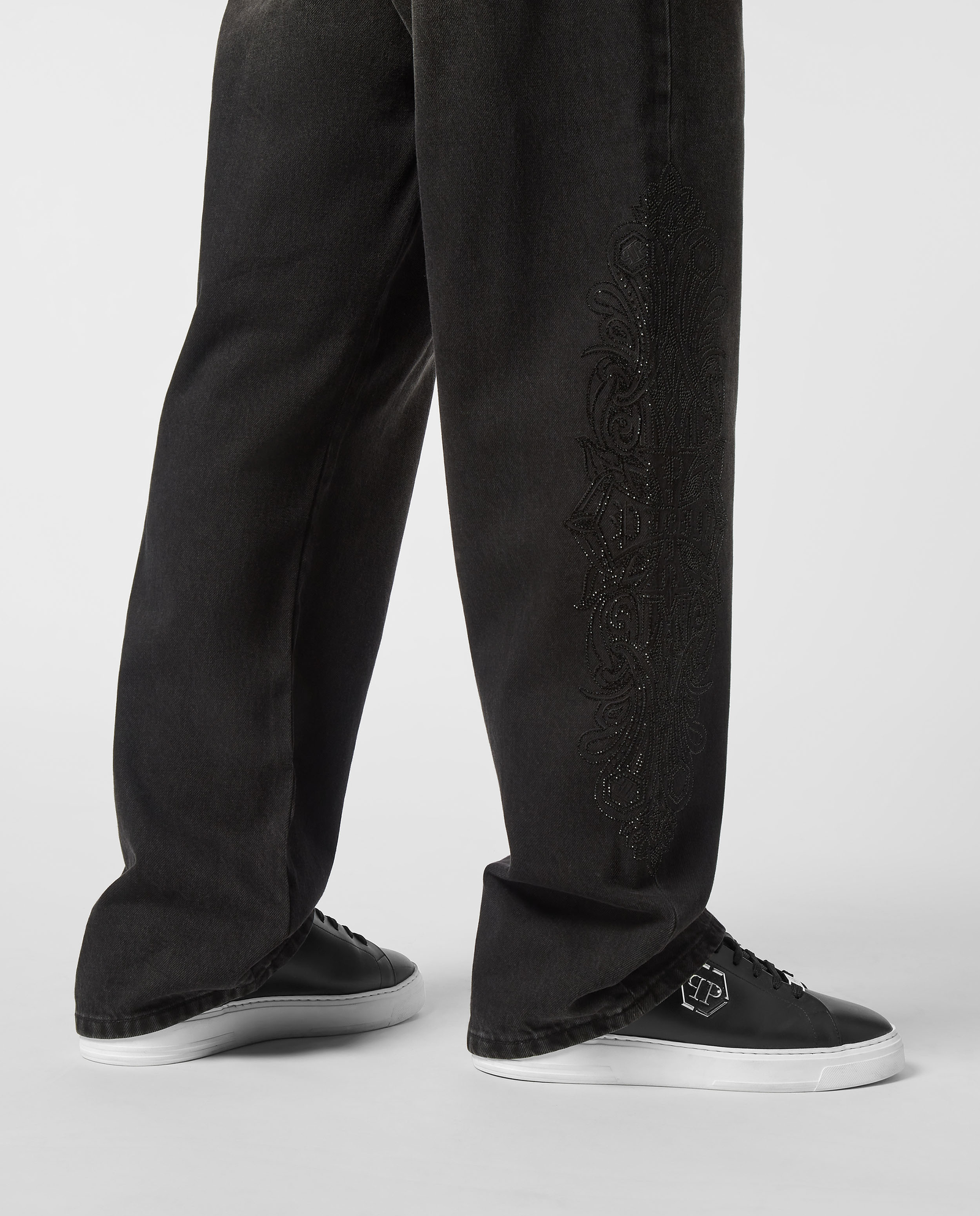 Ciemnoszare jeansy Beach Boy Fit - Image #3