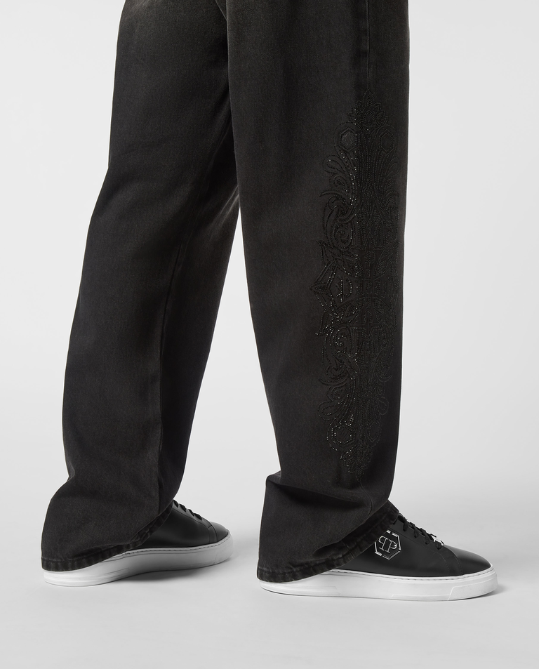 Ciemnoszare jeansy Beach Boy Fit - Image #3