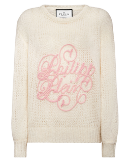 Wełniany sweter z okrągłym dekoltem - Image #1