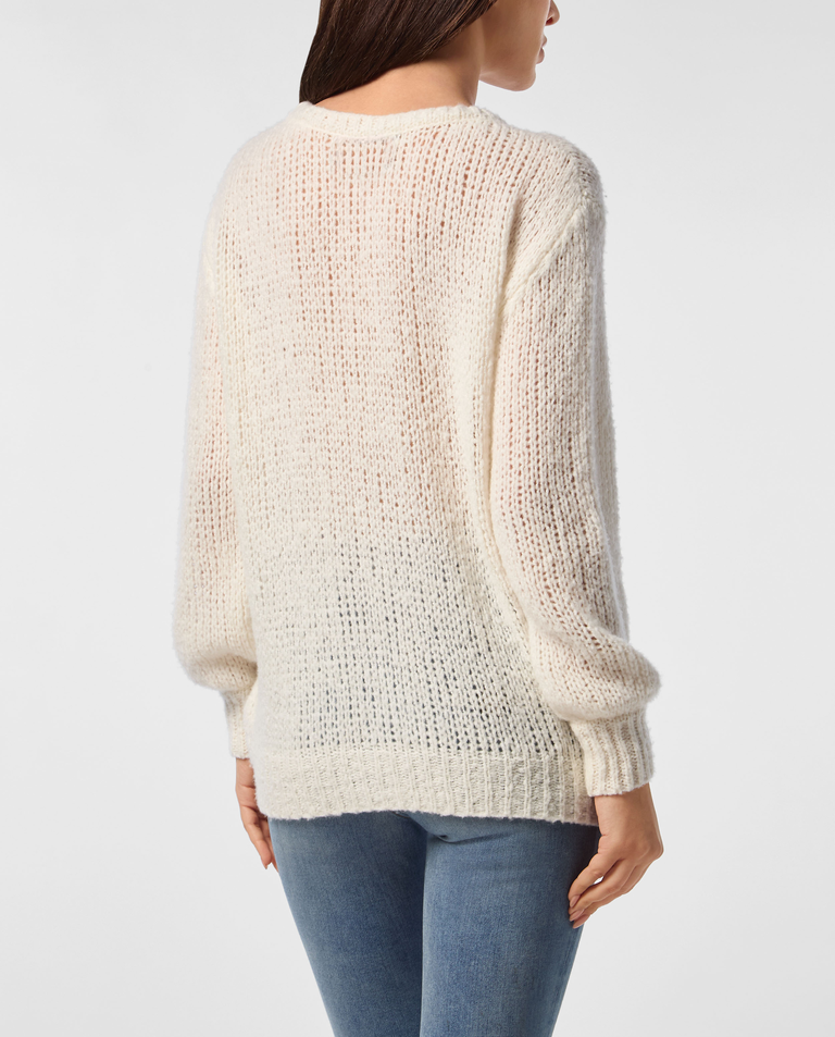 Wełniany sweter z okrągłym dekoltem - Image #2