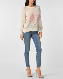 Wełniany sweter z okrągłym dekoltem - Image #3