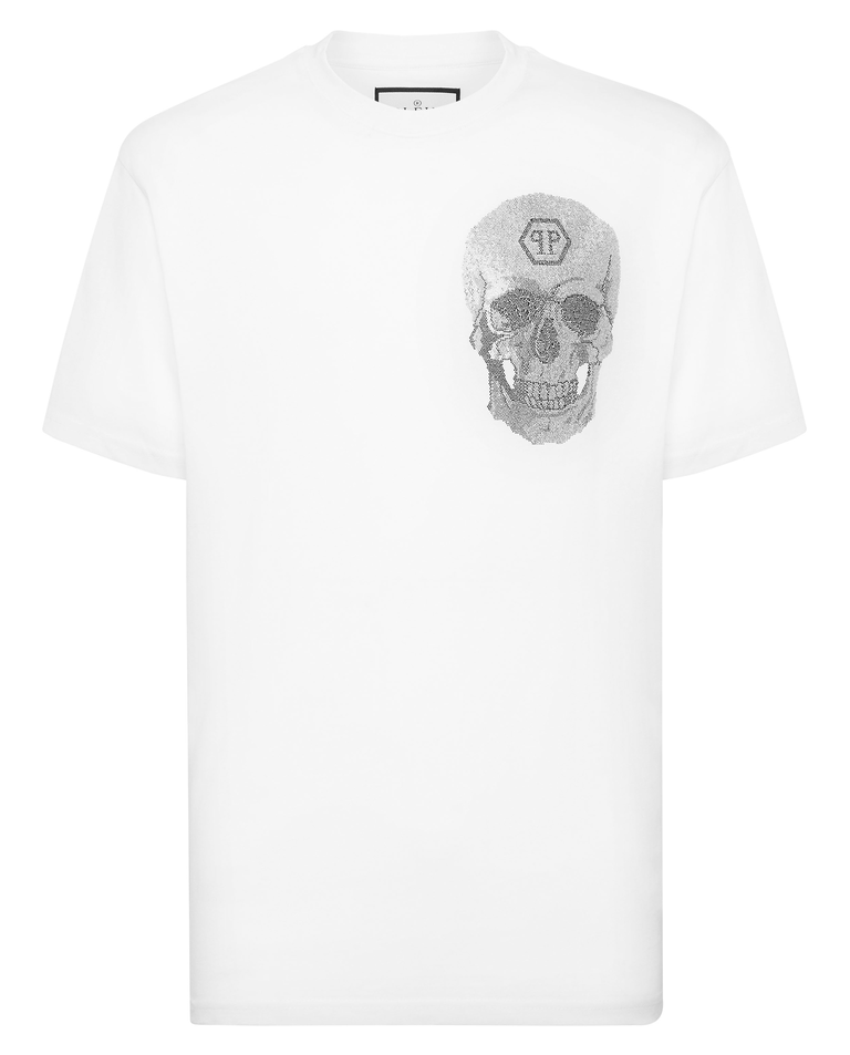 Biały t-shirt Crystal Skull - Image #1