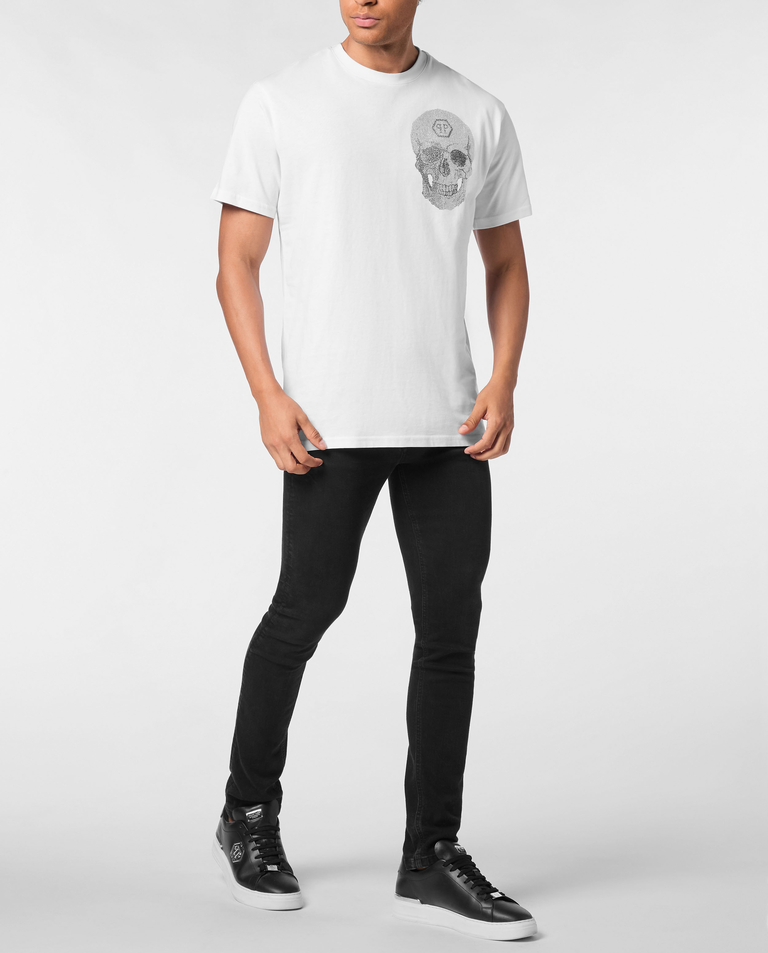 Biały t-shirt Crystal Skull - Image #3