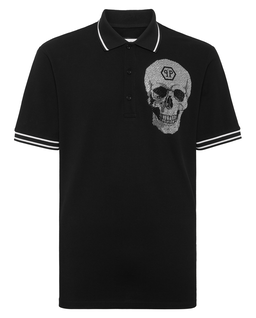Czarna koszulka polo Crystal Skull - Image #1