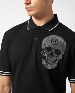 Czarna koszulka polo Crystal Skull - Image #4
