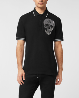 Czarna koszulka polo Crystal Skull - Image #0