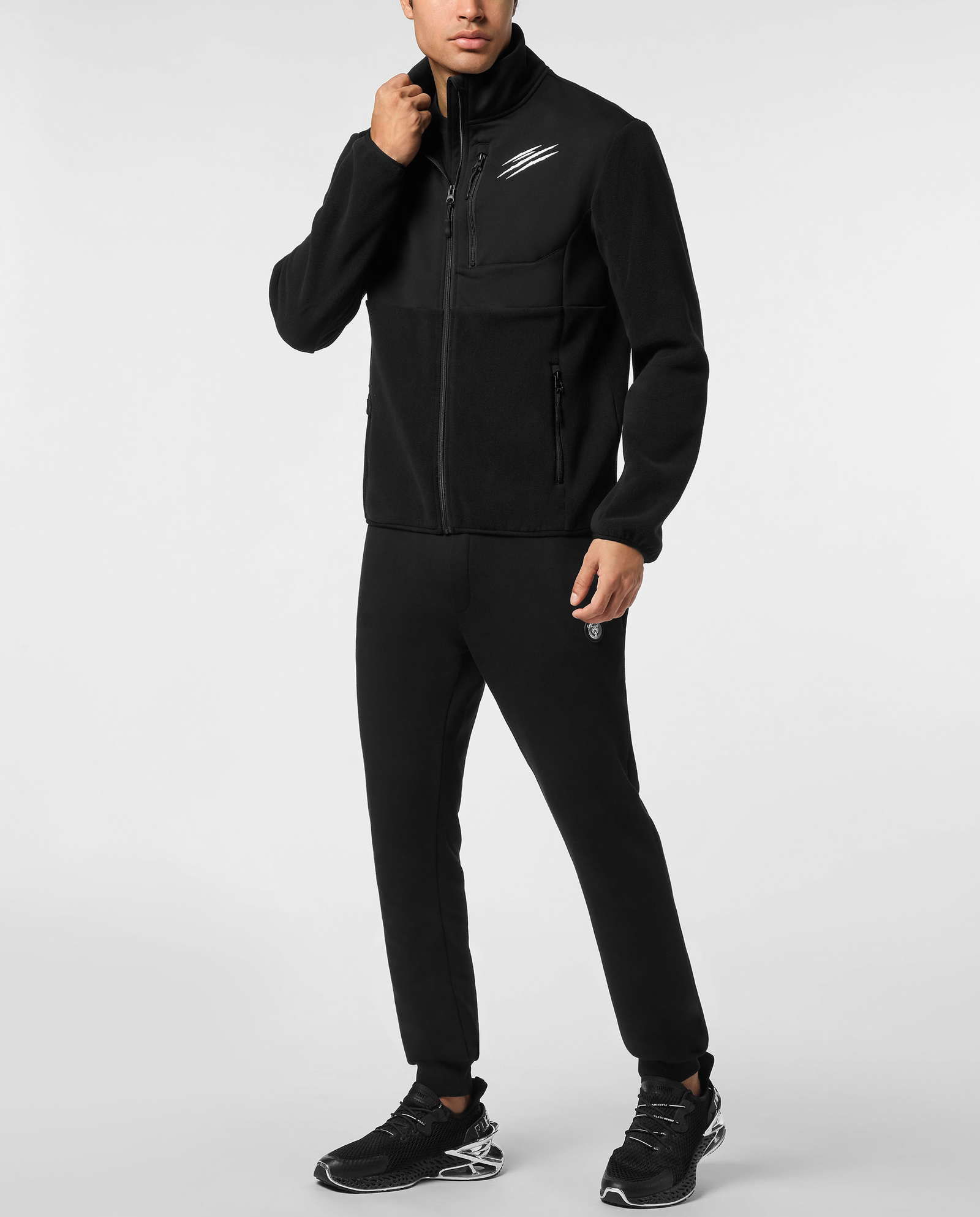 Czarna polarowa kurtka - Image #2