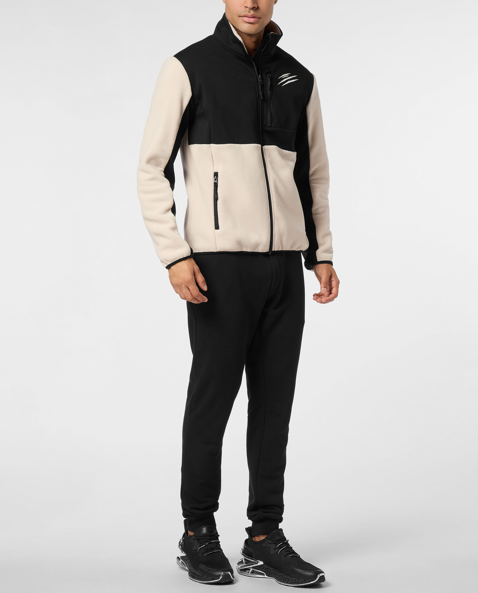 Beżowa polarowa kurtka - Image #2