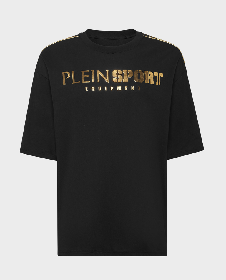 T-shirt ze złotym logo