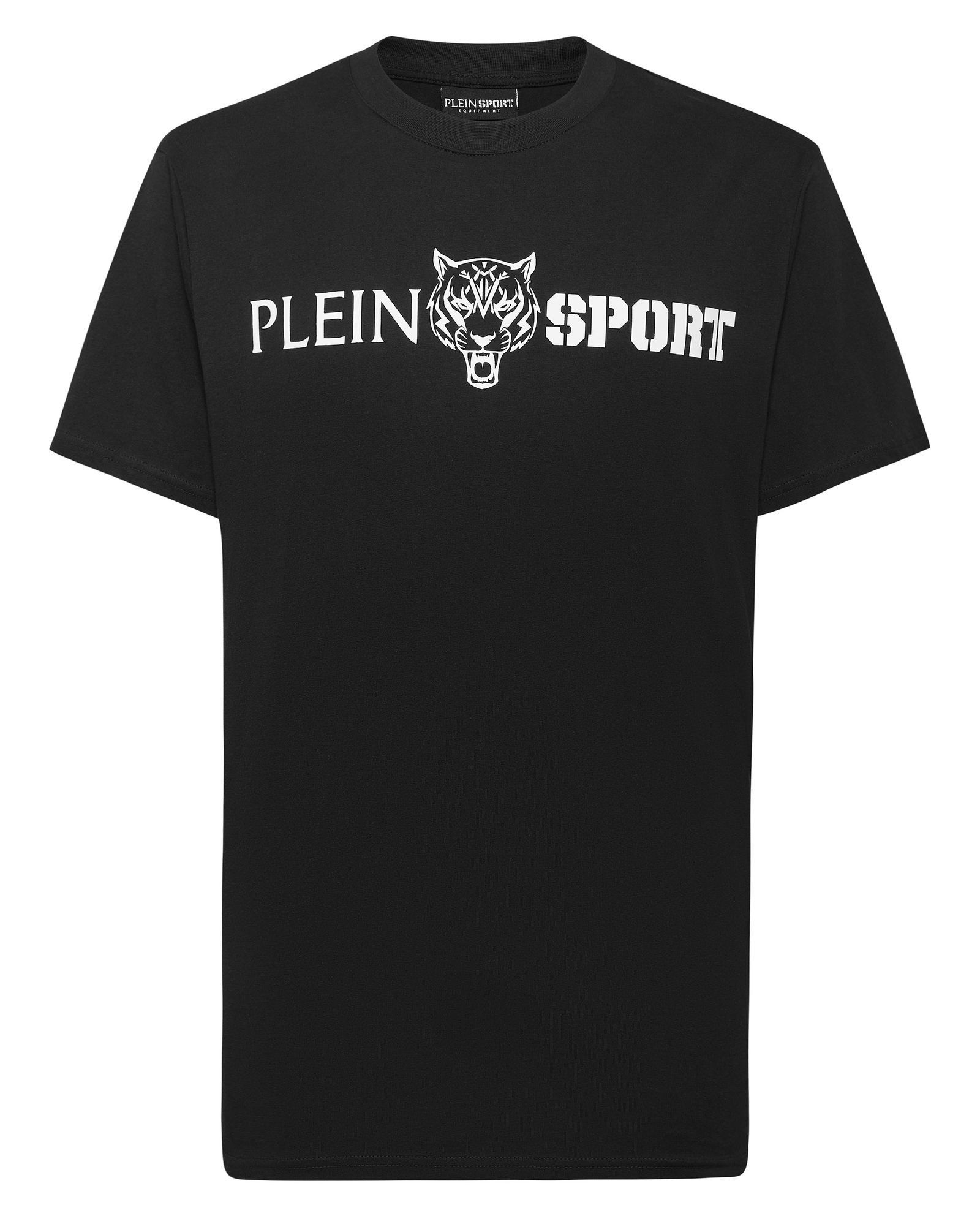 Czarny t-shirt z okrągłym dekoltem - Image #1