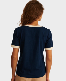Granatowy t-shirt Ciao V-neck - Image #1