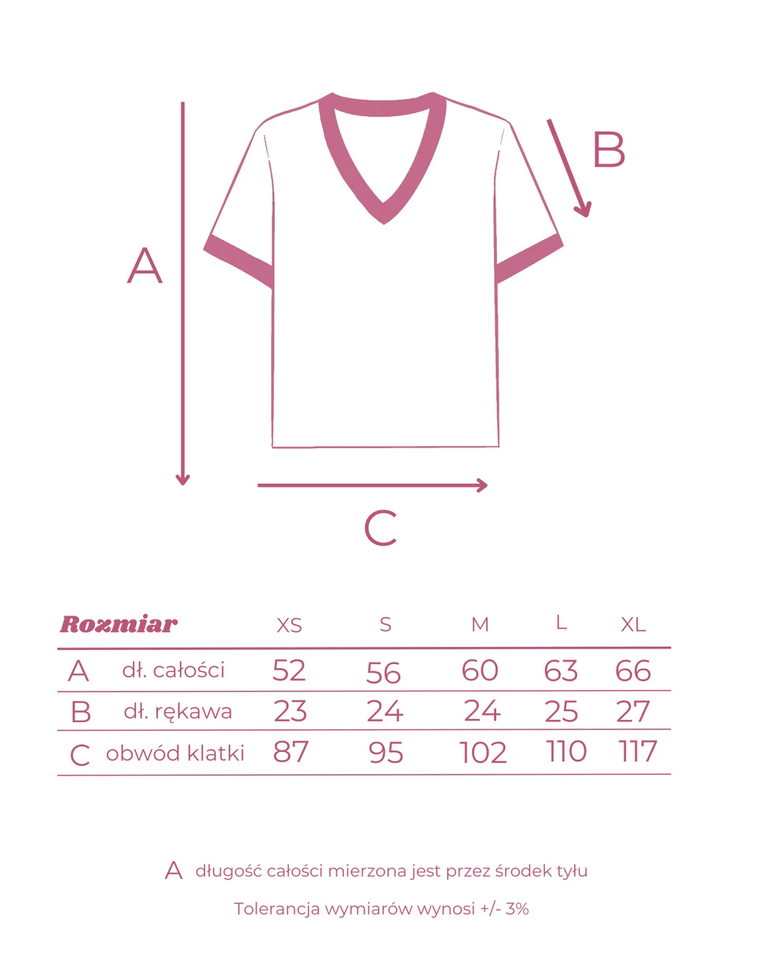 Granatowy t-shirt Ciao V-neck - Image #6