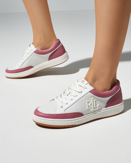 Biało - różowe sneakersy Hailey VI - Image #0