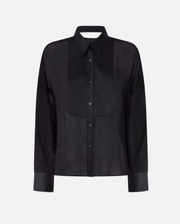 Czarna prześwitująca koszula Marquilla Camicia - Image #0