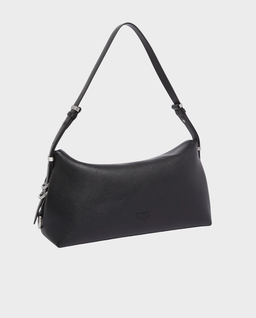 Czarna skórzana torebka Saddle Bag Baguette - Image #1