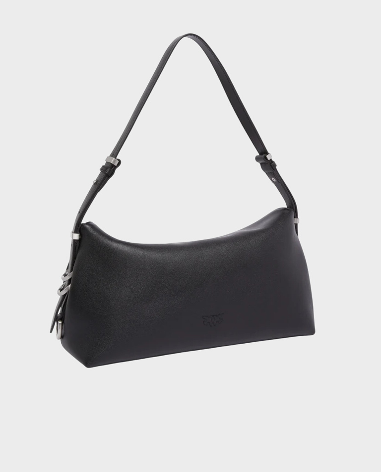 Czarna skórzana torebka Saddle Bag Baguette - Image #1