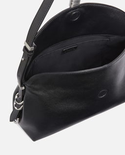 Czarna skórzana torebka Saddle Bag Baguette - Image #3