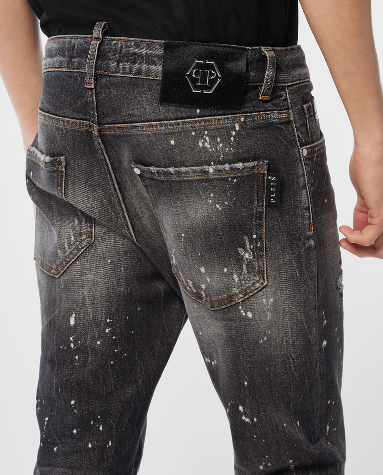 Czarne jeansy Skinny Fit PP - Image #4