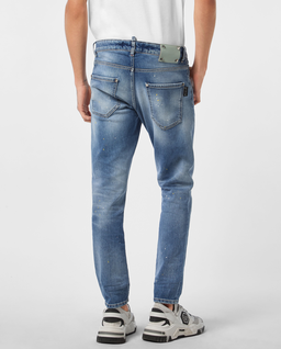 Niebieskie jeansy Skinny Fit PP - Image #3