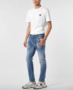 Niebieskie jeansy Skinny Fit PP - Image #2