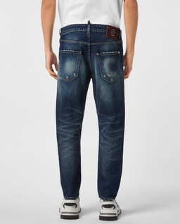 Granatowe jeansy Detroit Fit - Image #3