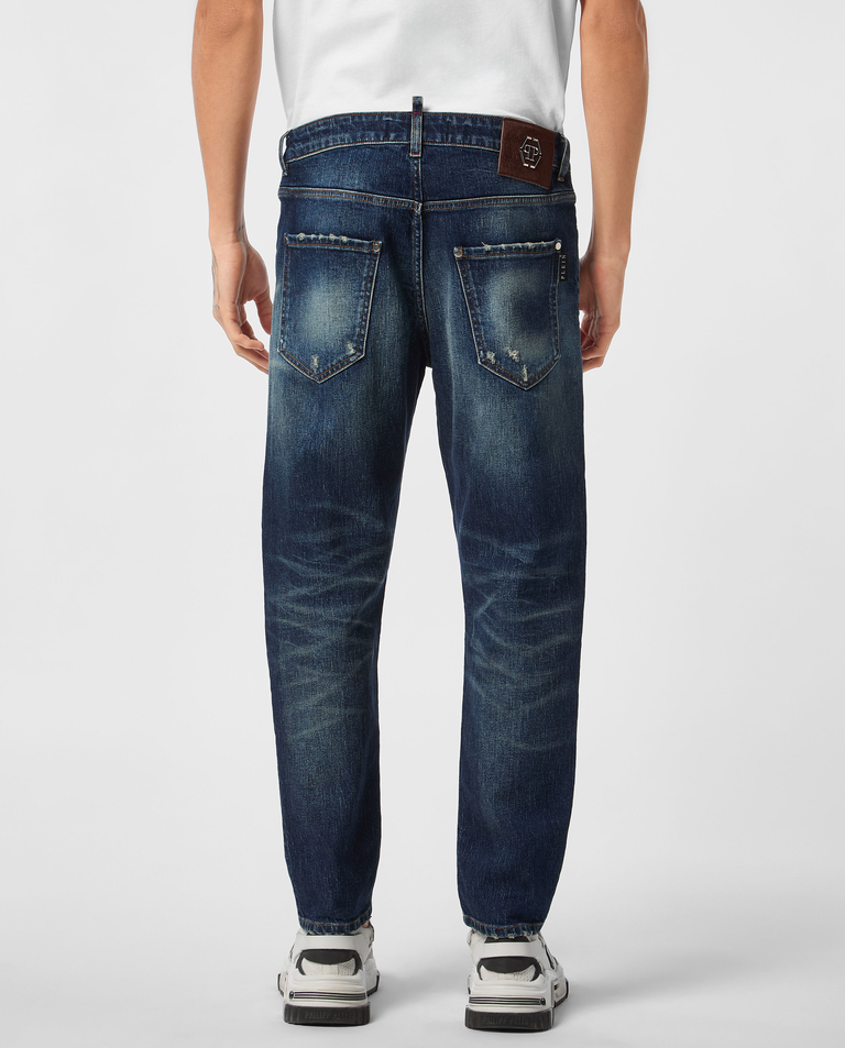 Granatowe jeansy Detroit Fit - Image #3