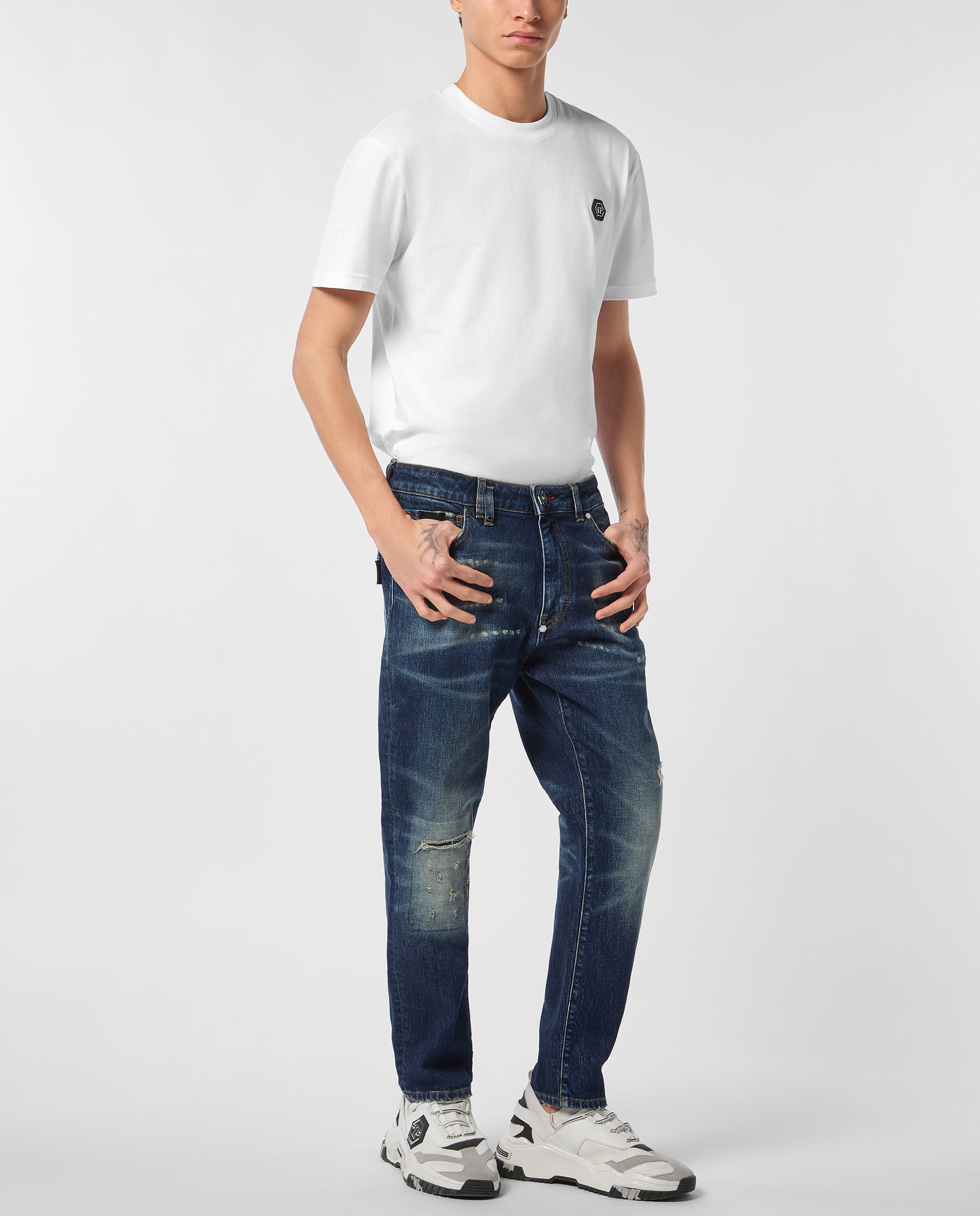 Granatowe jeansy Detroit Fit - Image #2