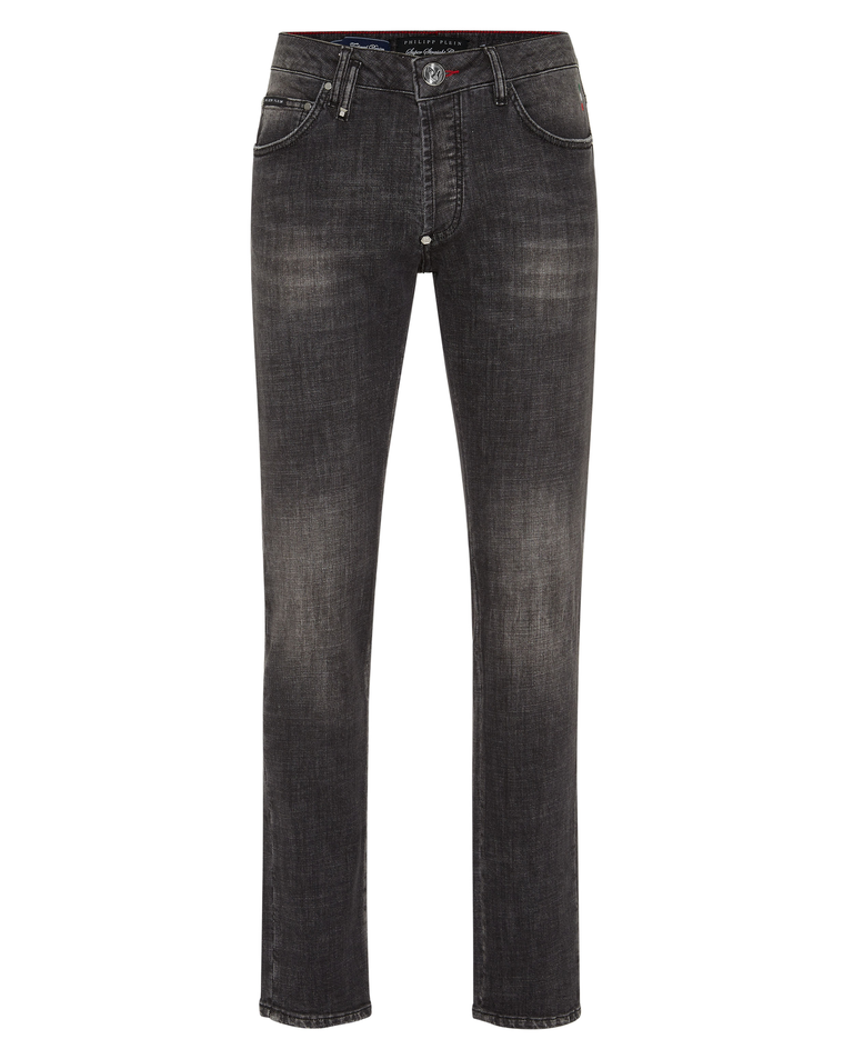Ciemnoszare jeansy Super Straight Flying Money - Image #1