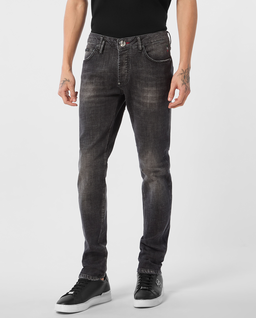 Ciemnoszare jeansy Super Straight Flying Money - Image #0
