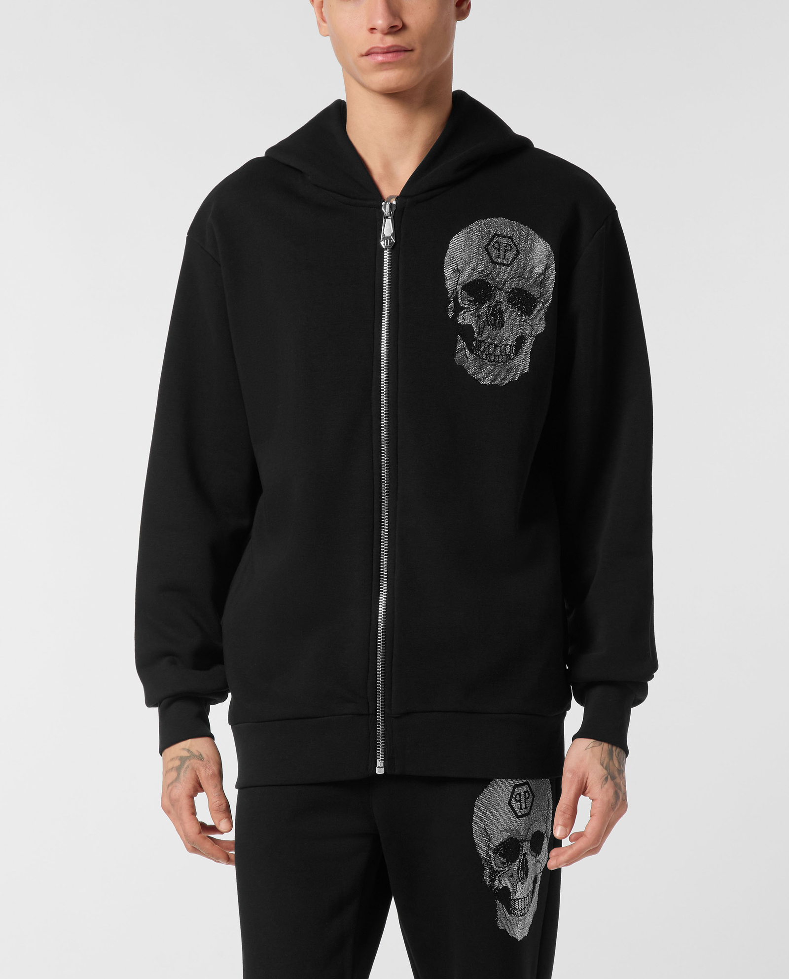 Czarna bluza z kapturem Crystal Skull - Image #0