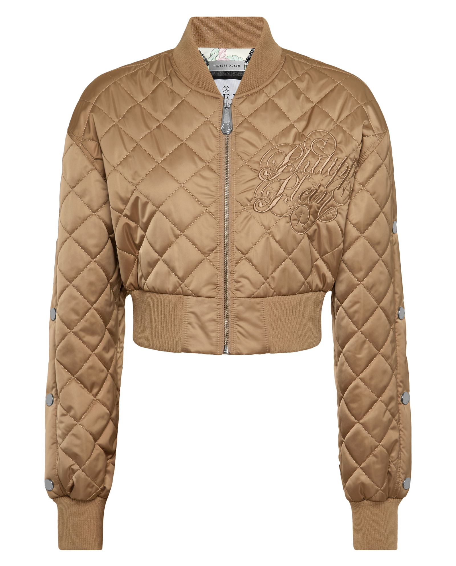 Beżowa kurtka bomber Diamond Signature - Image #1