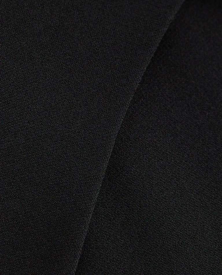 Czarna midi sukienka z peleryną - Image #3