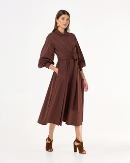 Koszulowa midi sukienka Marrona - Image #2