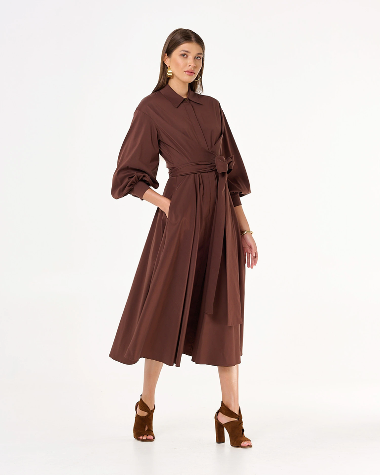 Koszulowa midi sukienka Marrona - Image #2