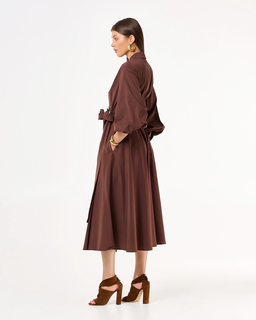 Koszulowa midi sukienka Marrona - Image #3