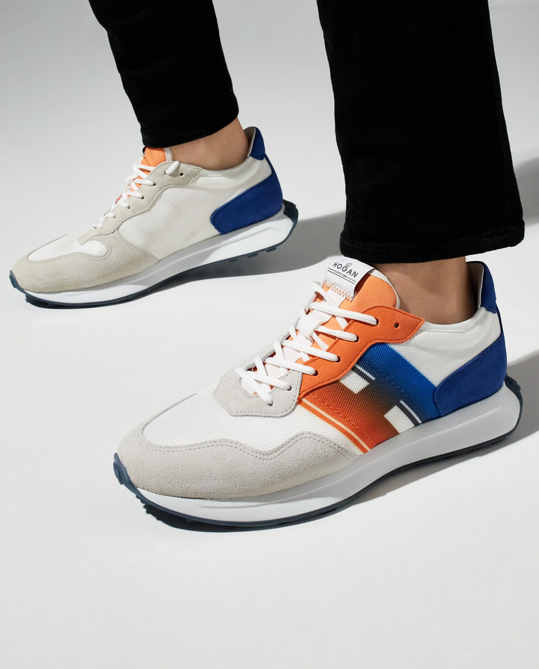 Białe lekkie sneakersy H601 - Image #0