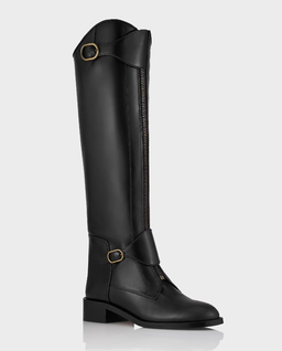 Czarne oficerki Alex Riding - Image #2